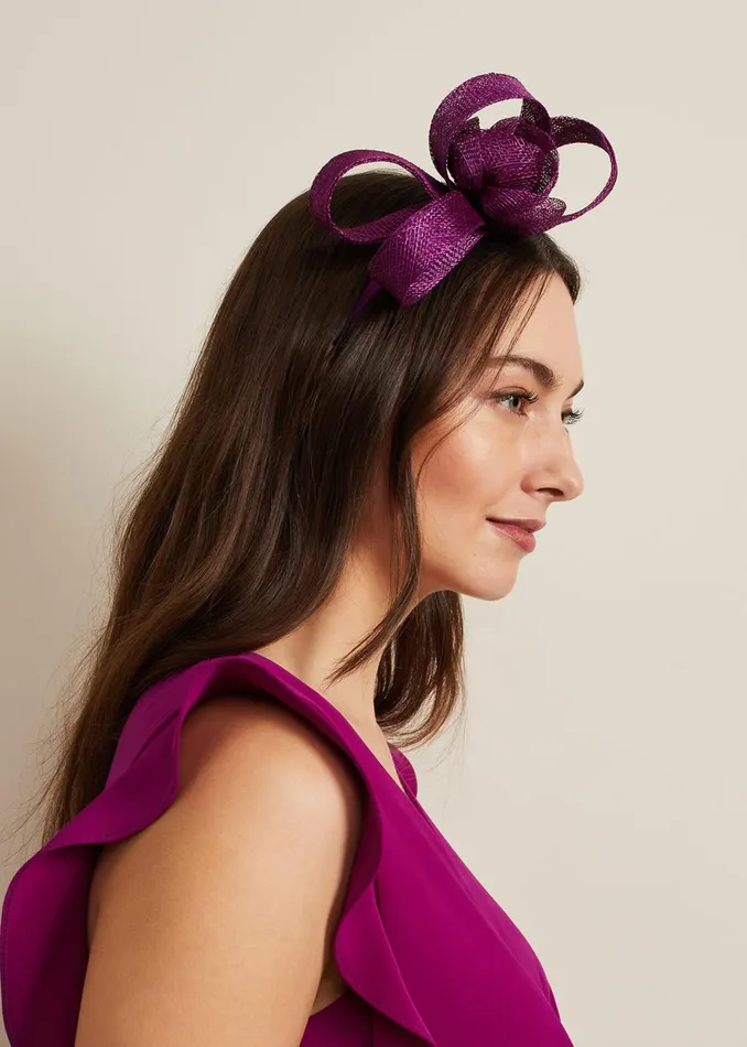 Women Phase Eight Fascinators and Hats Flower Headband Purple