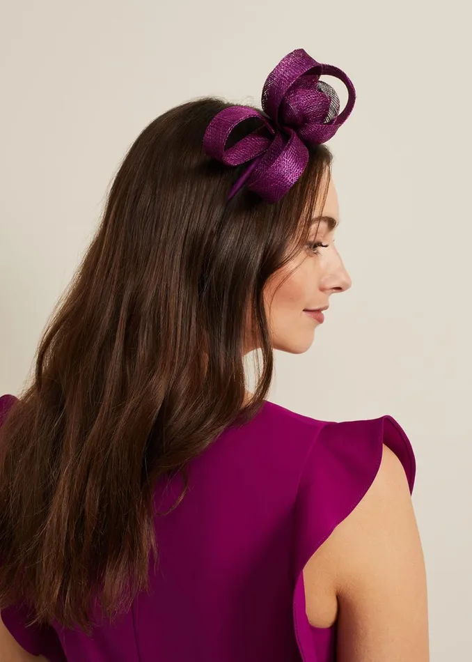 Women Phase Eight Fascinators and Hats Flower Headband Purple