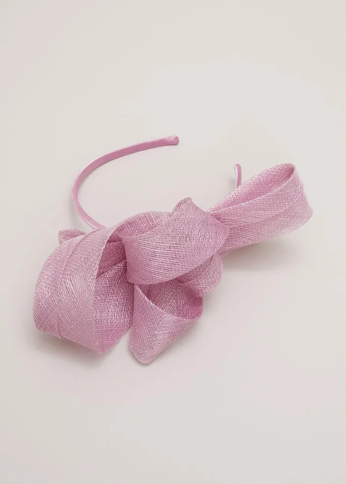 Women Phase Eight Fascinators and Hats Large Bow Headband Pink
