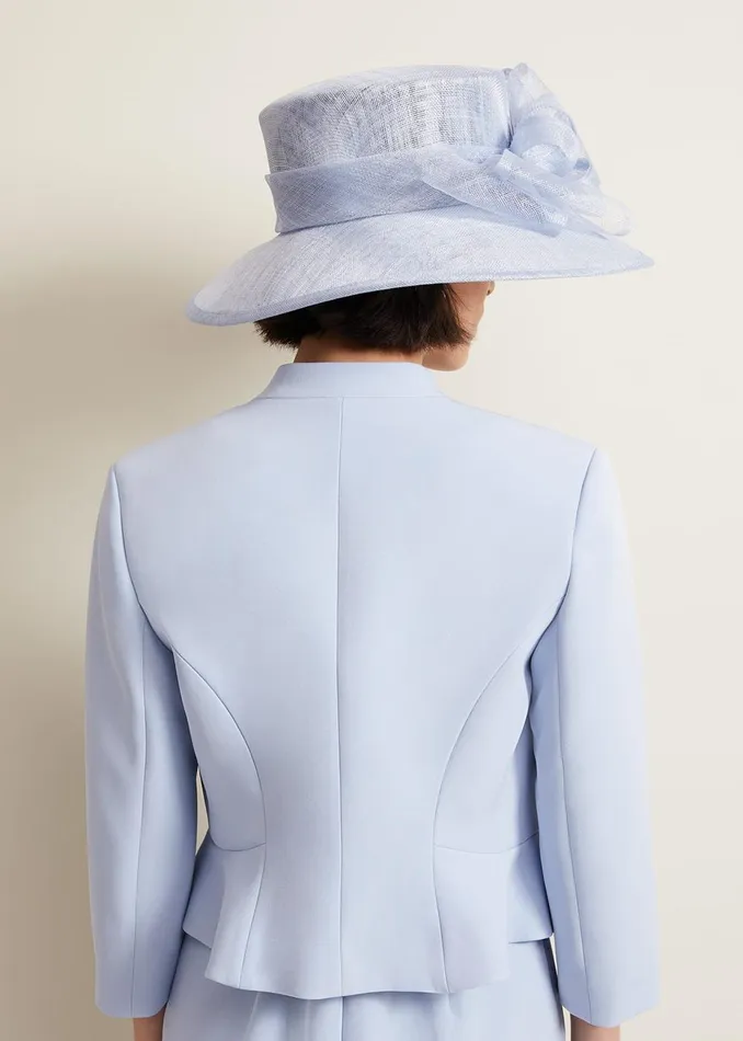Women Phase Eight Fascinators and Hats Layered Bow Hat Pale Blue