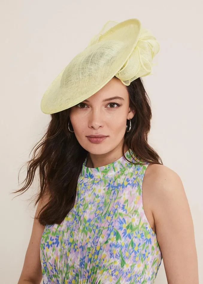 Women Phase Eight Fascinators and Hats Lemon Fascinator Lemon