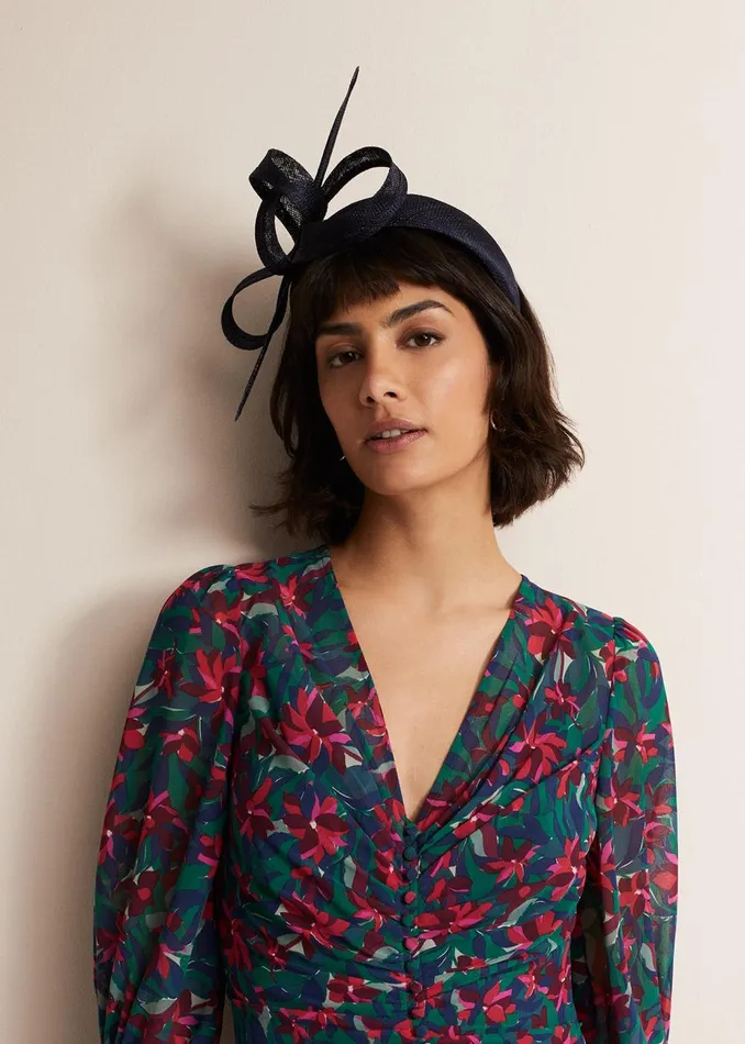Women Phase Eight Fascinators and Hats Navy Bow Headband Navy