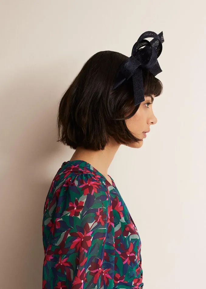 Women Phase Eight Fascinators and Hats Navy Bow Headband Navy