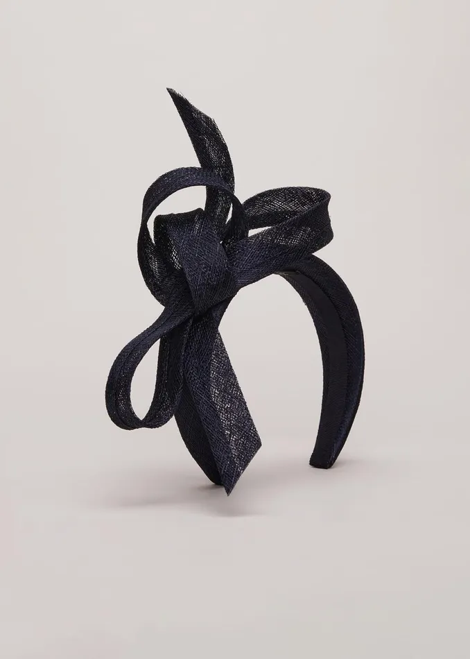 Women Phase Eight Fascinators and Hats Navy Bow Headband Navy