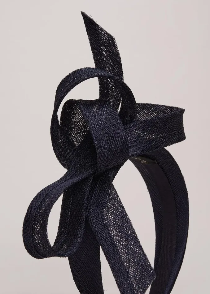 Women Phase Eight Fascinators and Hats Navy Bow Headband Navy