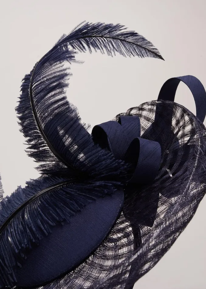 Women Phase Eight Fascinators and Hats Navy Fascinator French Navy