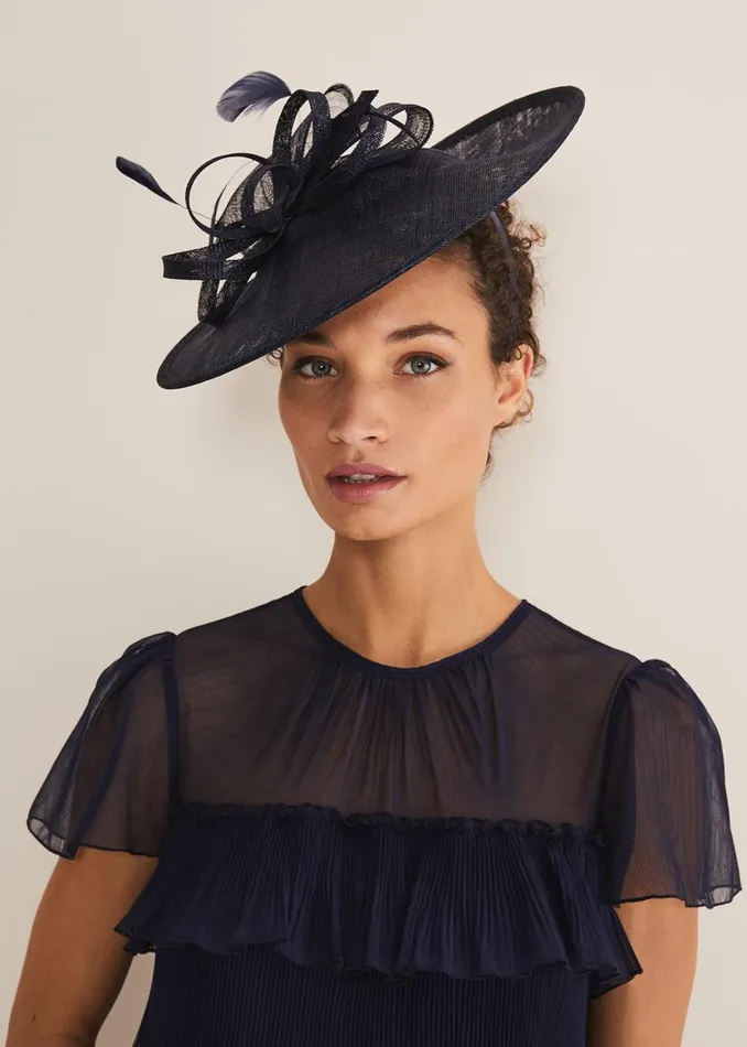 Women Phase Eight Fascinators and Hats Navy Fascinator Navy