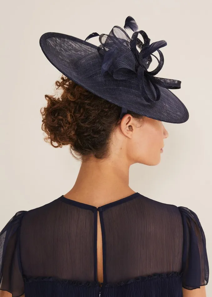Women Phase Eight Fascinators and Hats Navy Fascinator Navy