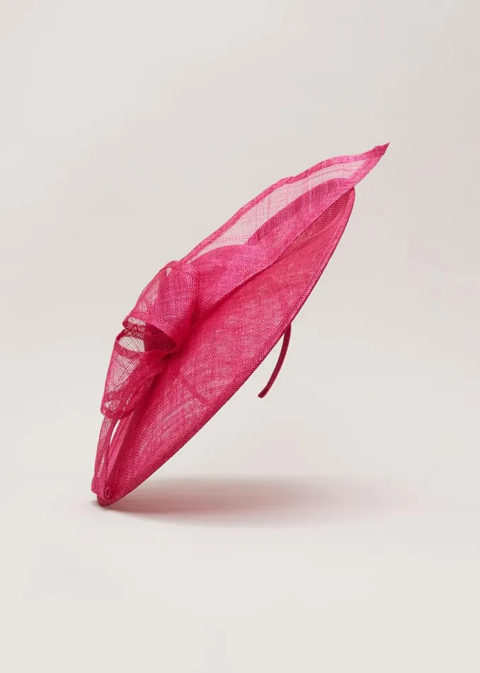 Women Phase Eight Fascinators and Hats Oversized Bow Disc Pink