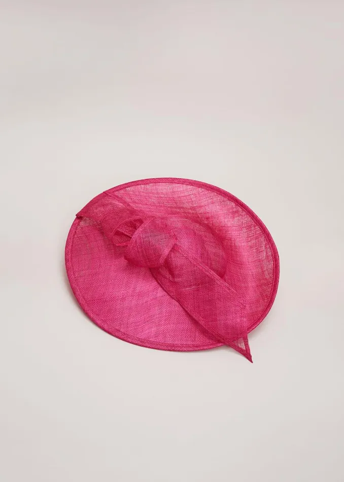 Women Phase Eight Fascinators and Hats Oversized Bow Disc Pink