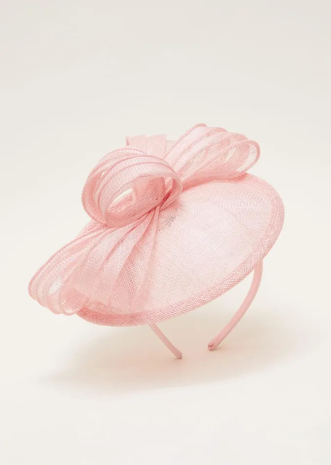 Women Phase Eight Fascinators and Hats Pink Bow Fascinator Rose Pink