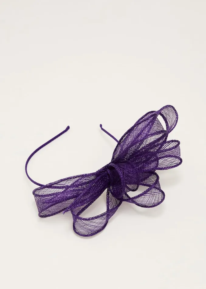 Women Phase Eight Fascinators and Hats Purple Bow Headband Violet