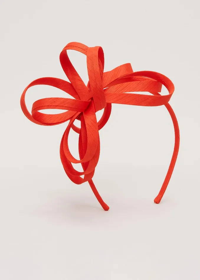 Women Phase Eight Fascinators and Hats Triple Loop Headband Orange