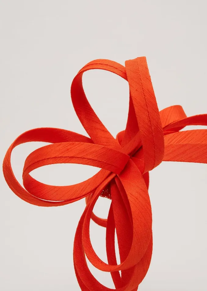 Women Phase Eight Fascinators and Hats Triple Loop Headband Orange