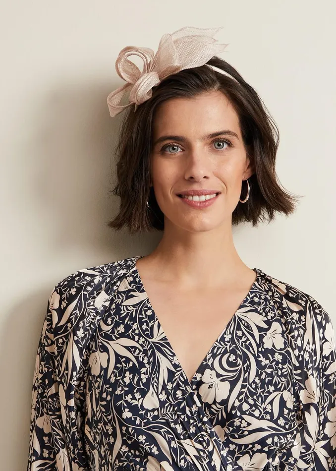 Women Phase Eight Fascinators and Hats Twist Bow Headband Latte