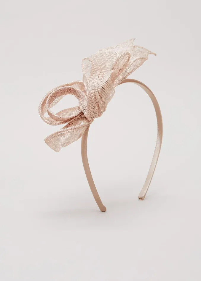Women Phase Eight Fascinators and Hats Twist Bow Headband Latte