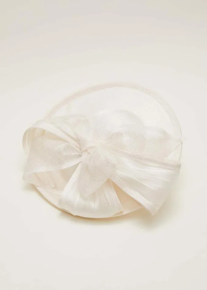 Women Phase Eight Fascinators and Hats White Bow Fascinator Ivory