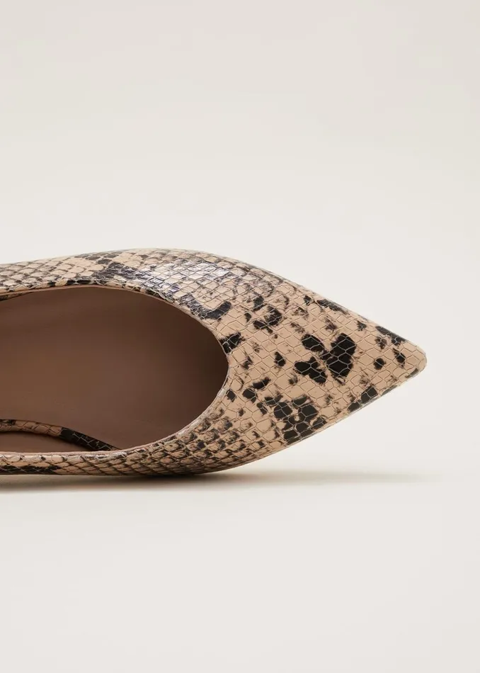 Women Phase Eight Flats Animal Print Pump Snake