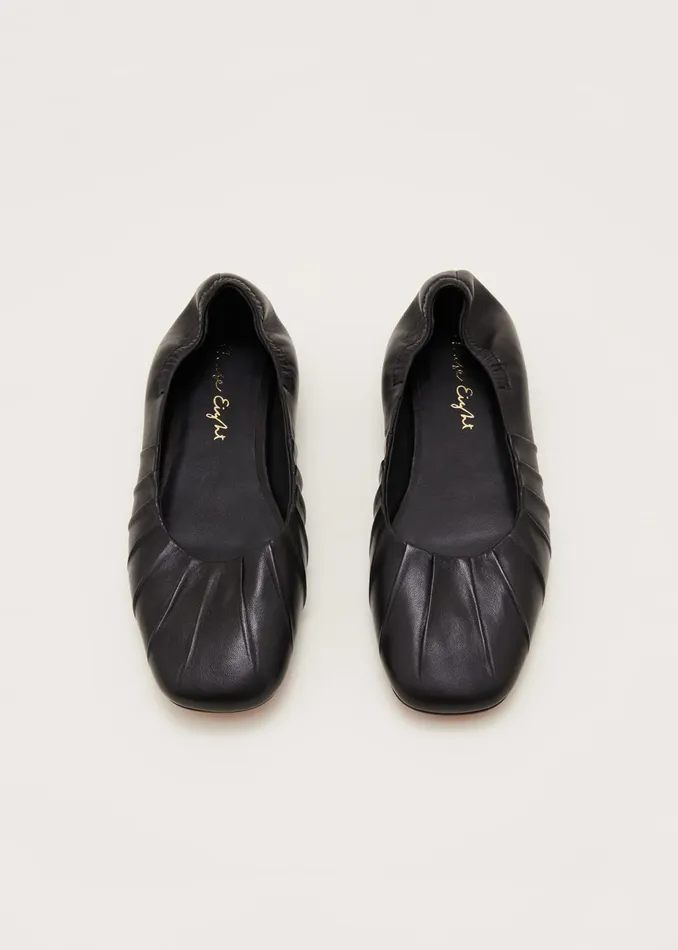 Women Phase Eight Flats Elasticated Pump Black
