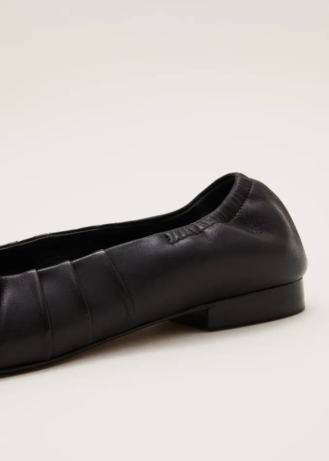 Women Phase Eight Flats Elasticated Pump Black
