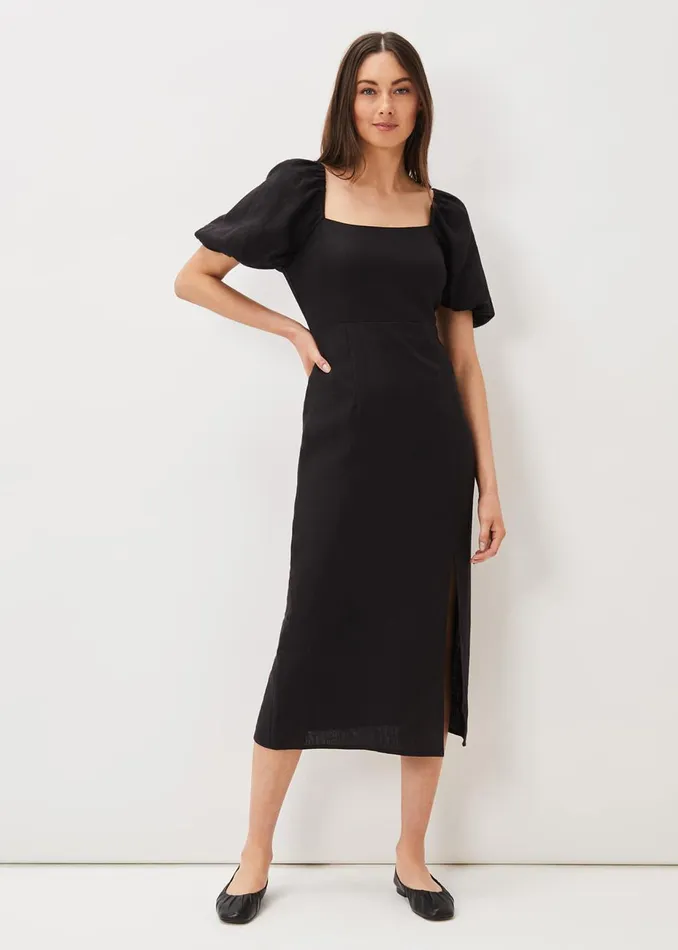 Women Phase Eight Flats Elasticated Pump Black