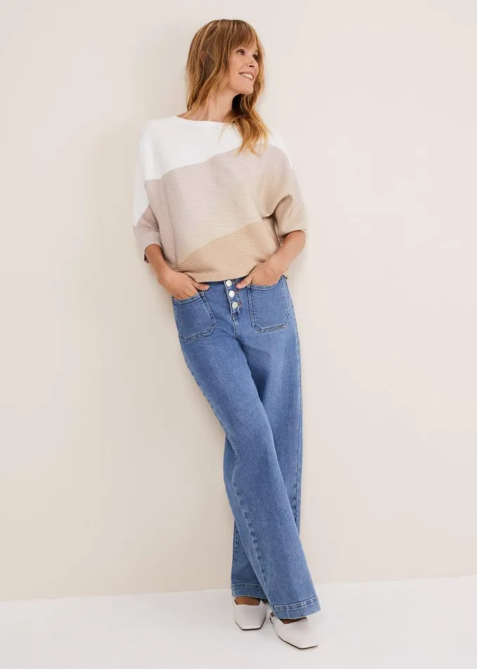 Women Phase Eight Flats Slip On Mule Shoe Ivory