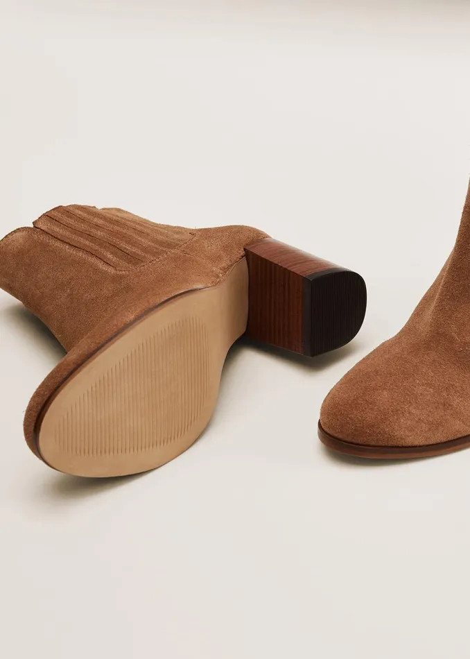 Women Phase Eight Heels Camila Tan Suede Ankle Boots Tan