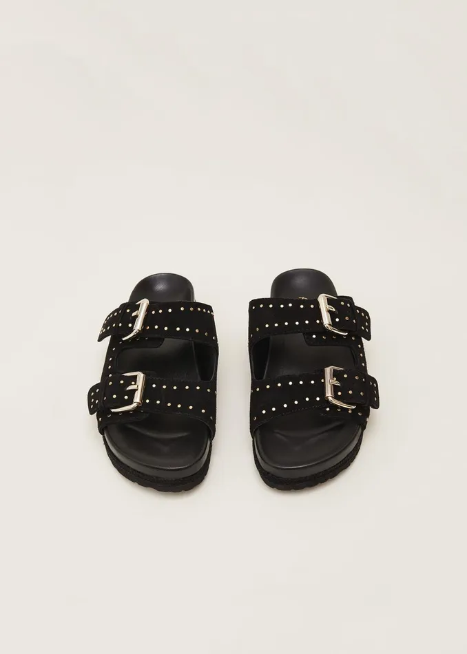 Women Phase Eight Heels Double Buckle Sandal Black