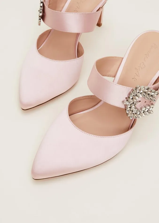 Women Phase Eight Heels Embellished Shoes Petal