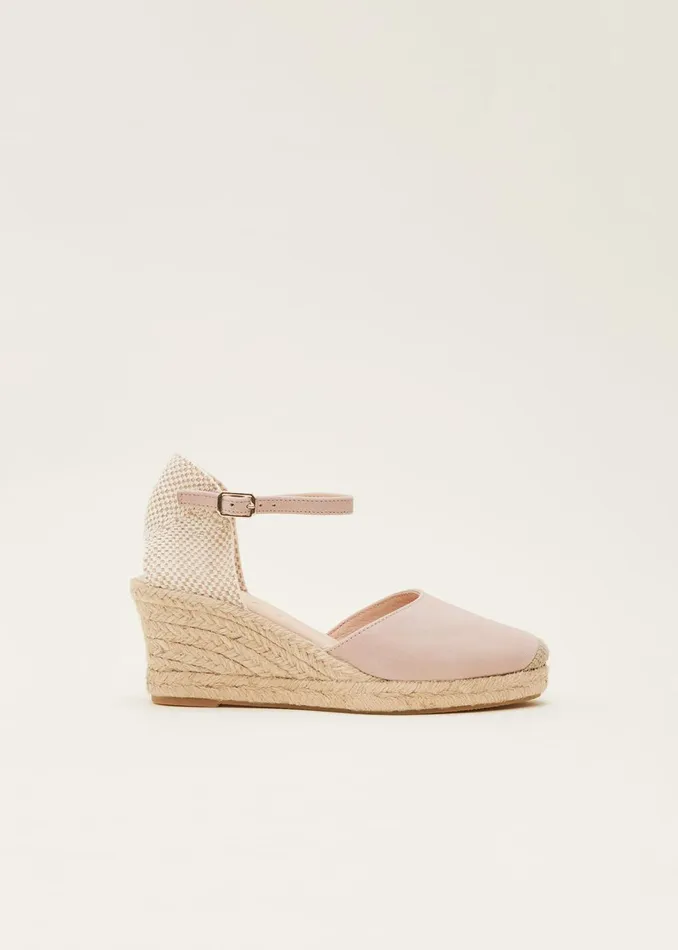 Women Phase Eight Heels Strap Wedge Espadrille Neutral