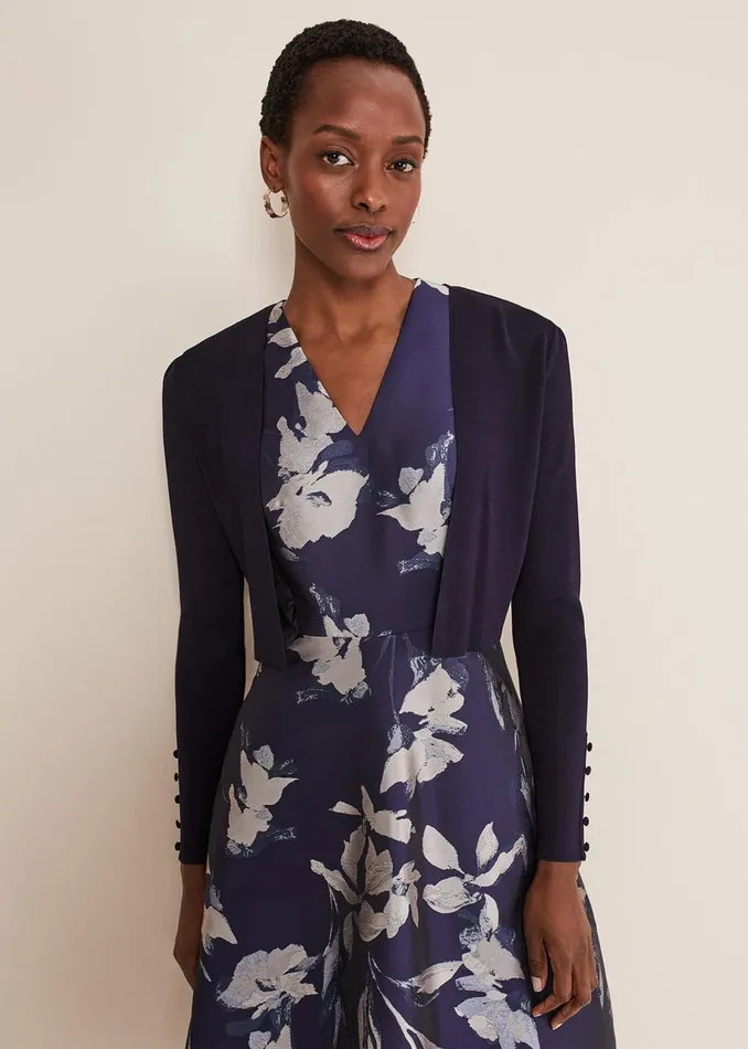 Women Phase Eight Jackets Adah Knitted Jacket Navy