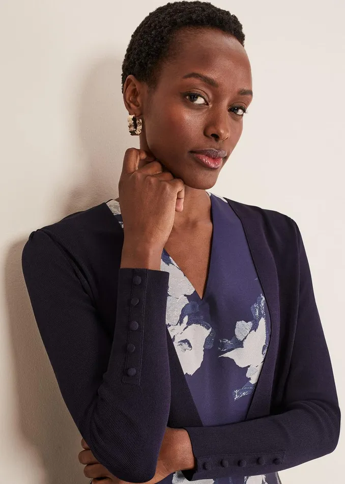 Women Phase Eight Jackets Adah Knitted Jacket Navy