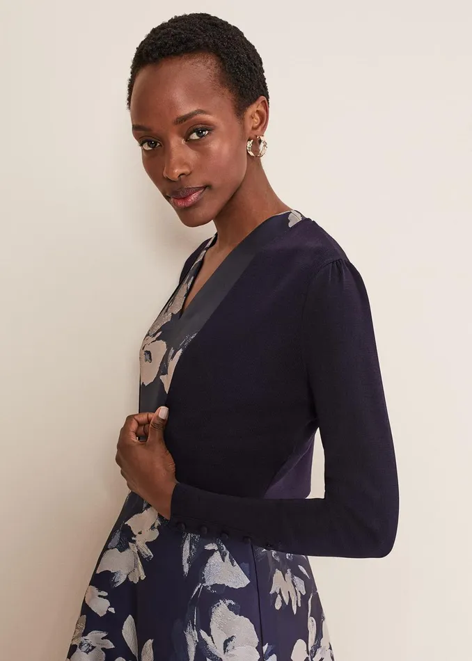 Women Phase Eight Jackets Adah Knitted Jacket Navy