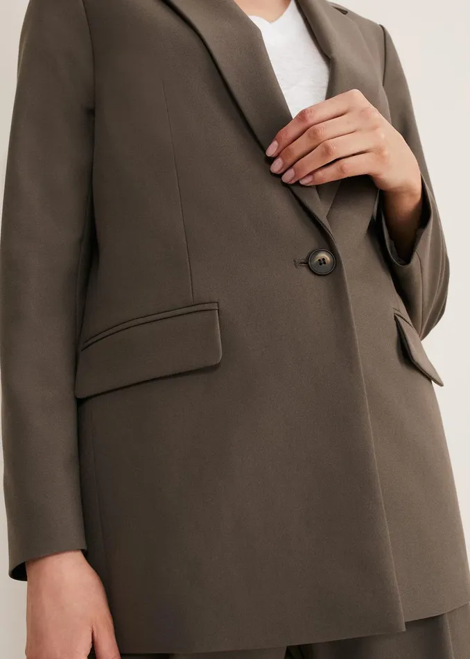 Women Phase Eight Jackets Adela Soft Blazer Khaki