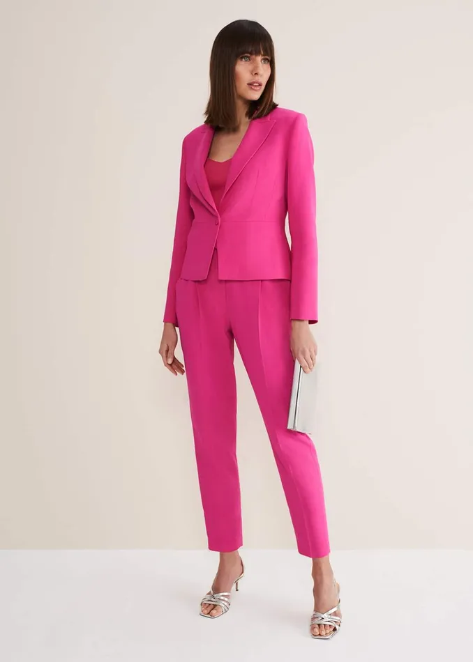 Women Phase Eight Jackets Adria Pink Blazer Hot Pink