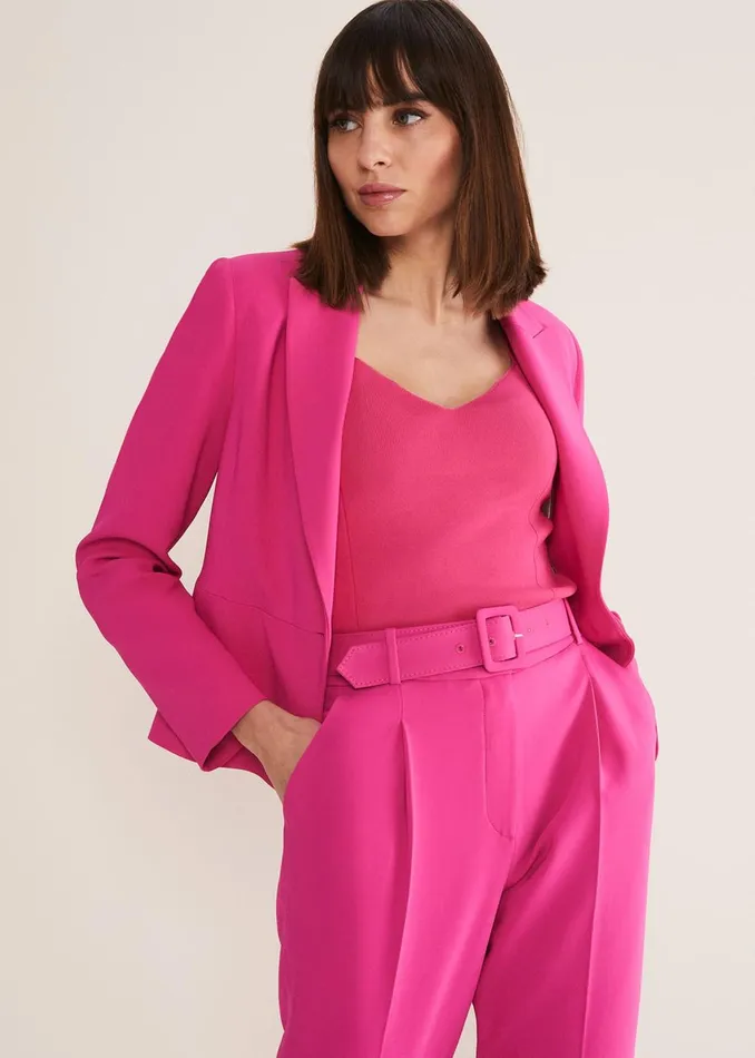 Women Phase Eight Jackets Adria Pink Blazer Hot Pink
