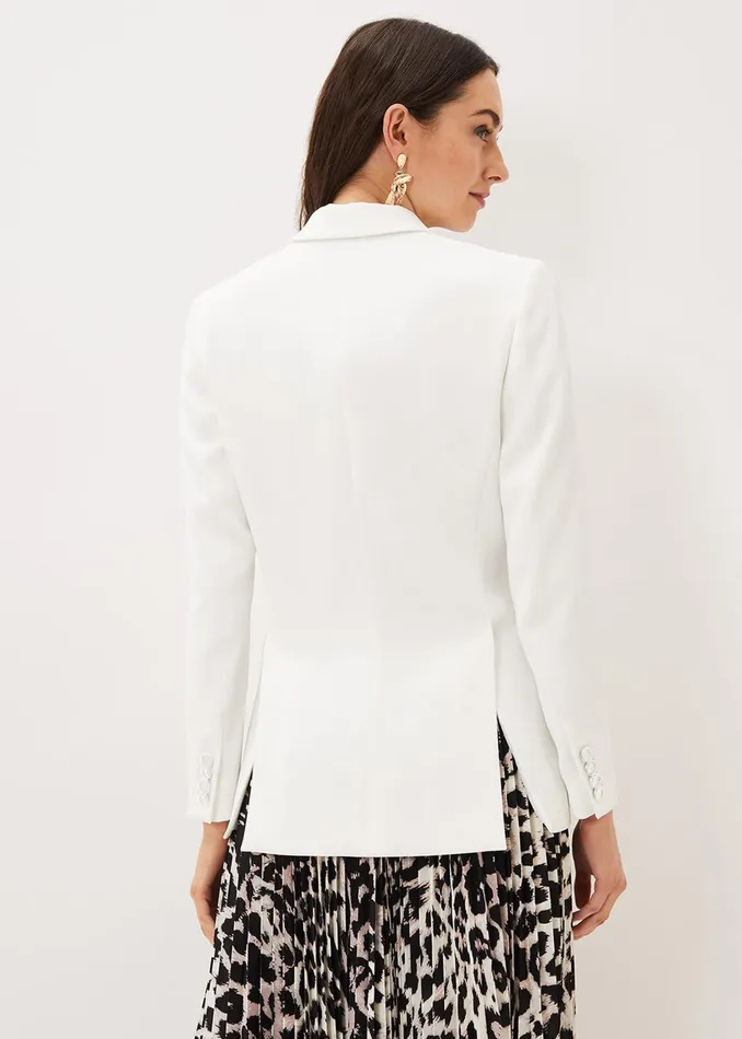 Women Phase Eight Jackets Amy Relaxed Jacket Ivory
