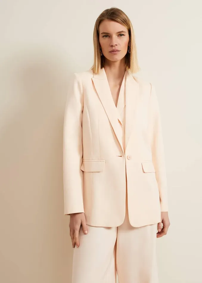 Women Phase Eight Jackets Bianca Peach Suit Jacket Coral