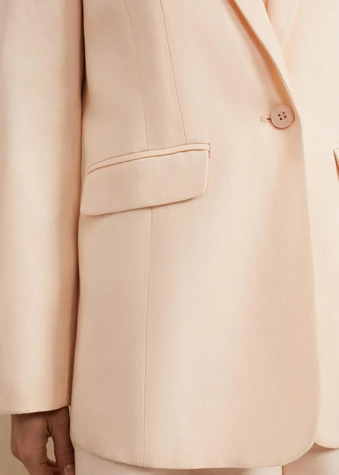 Women Phase Eight Jackets Bianca Peach Suit Jacket Coral