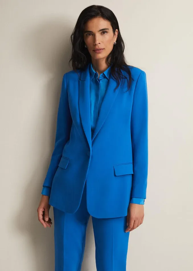 Women Phase Eight Jackets Brinley Cobalt Blazer Cobalt