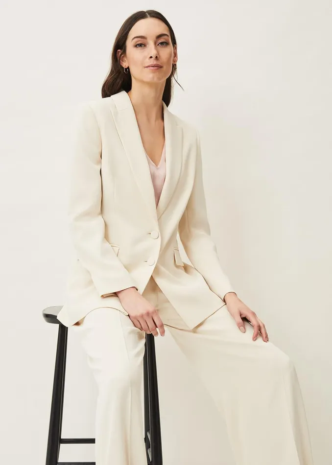 Women Phase Eight Jackets Cadie Suit Jacket Pearl