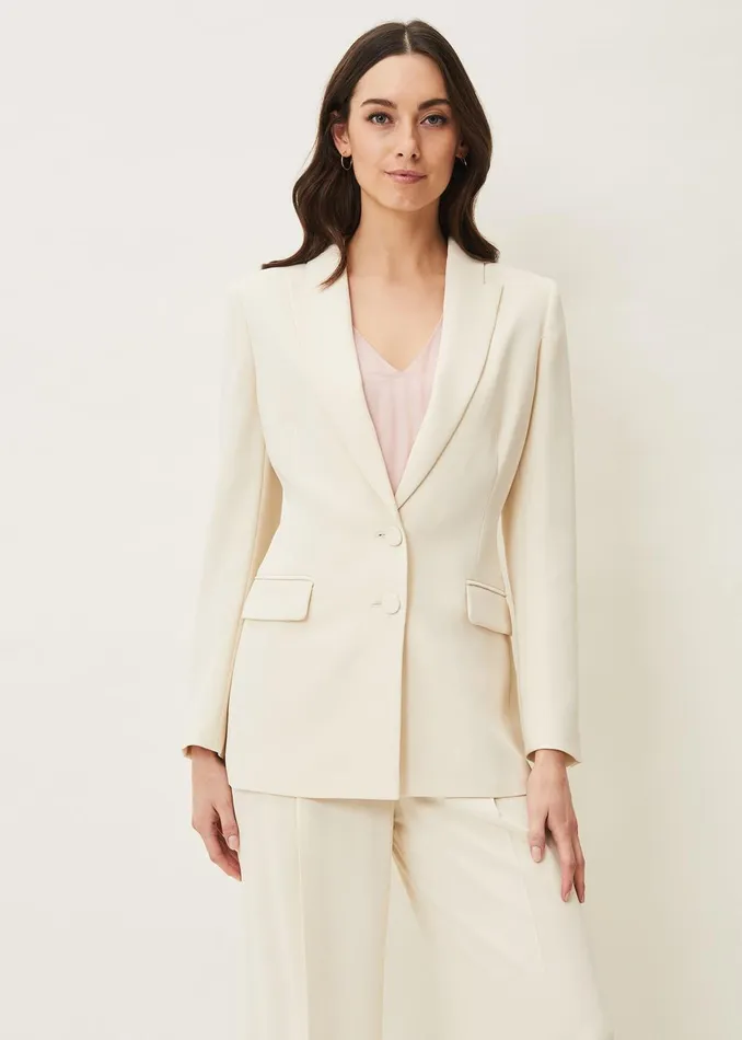 Women Phase Eight Jackets Cadie Suit Jacket Pearl