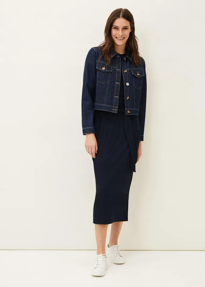 Women Phase Eight Jackets Caitlin Denim Jacket Blue
