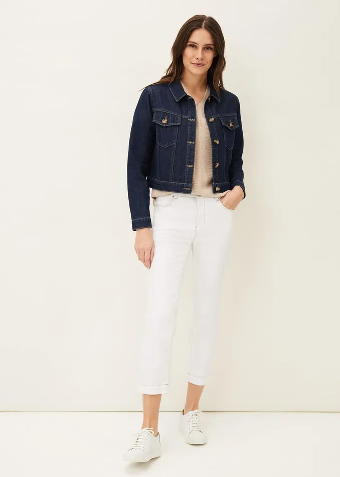 Women Phase Eight Jackets Caitlin Denim Jacket Blue