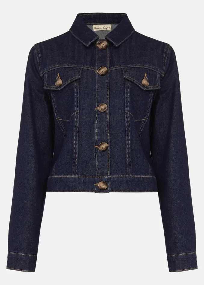 Women Phase Eight Jackets Caitlin Denim Jacket Blue