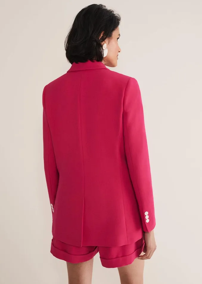 Women Phase Eight Jackets Camilla Pink Blazer Raspberry