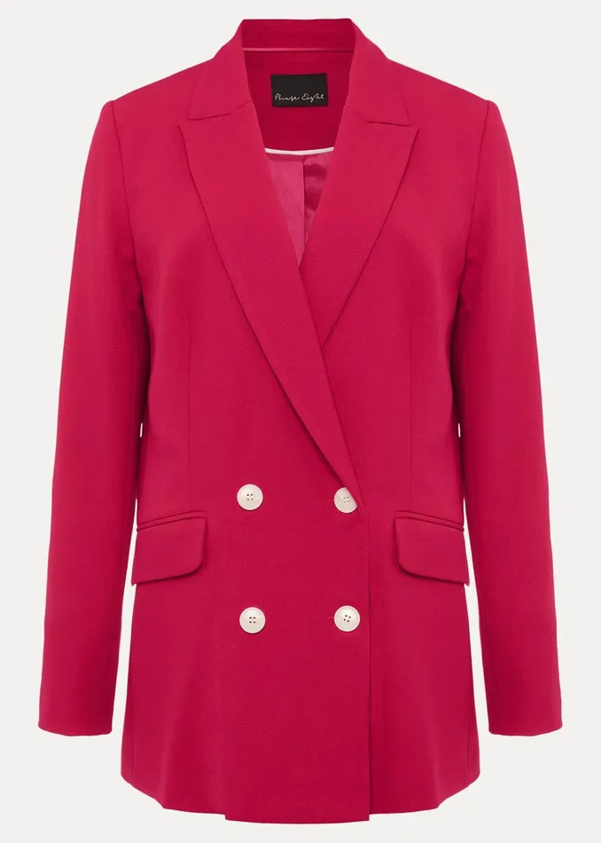 Women Phase Eight Jackets Camilla Pink Blazer Raspberry