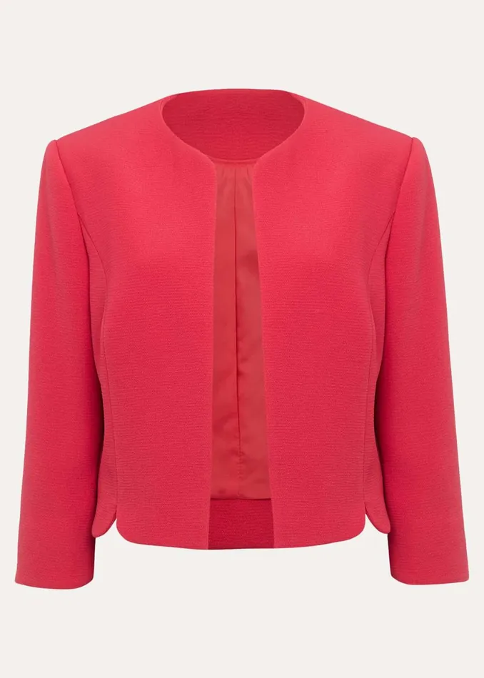 Women Phase Eight Jackets Cara Textured Jacket Raspberry