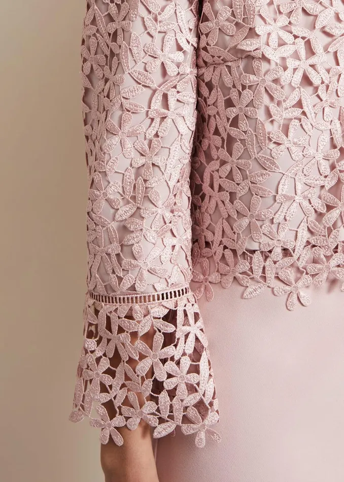Women Phase Eight Jackets Daisy Lace Jacket Pale Pink