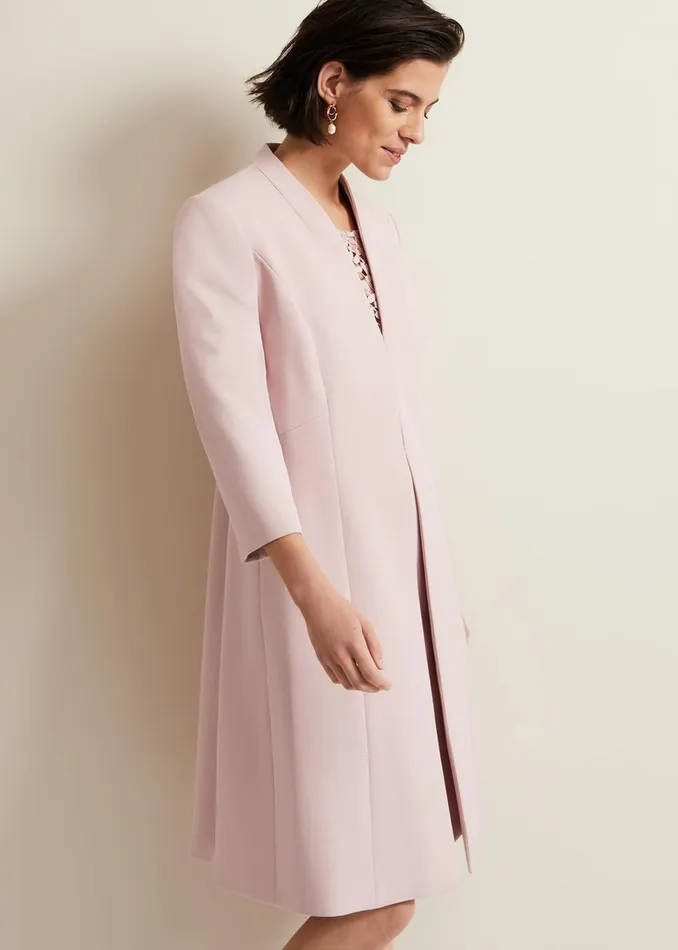 Women Phase Eight Jackets Daisy Tailored Coat Pale Pink